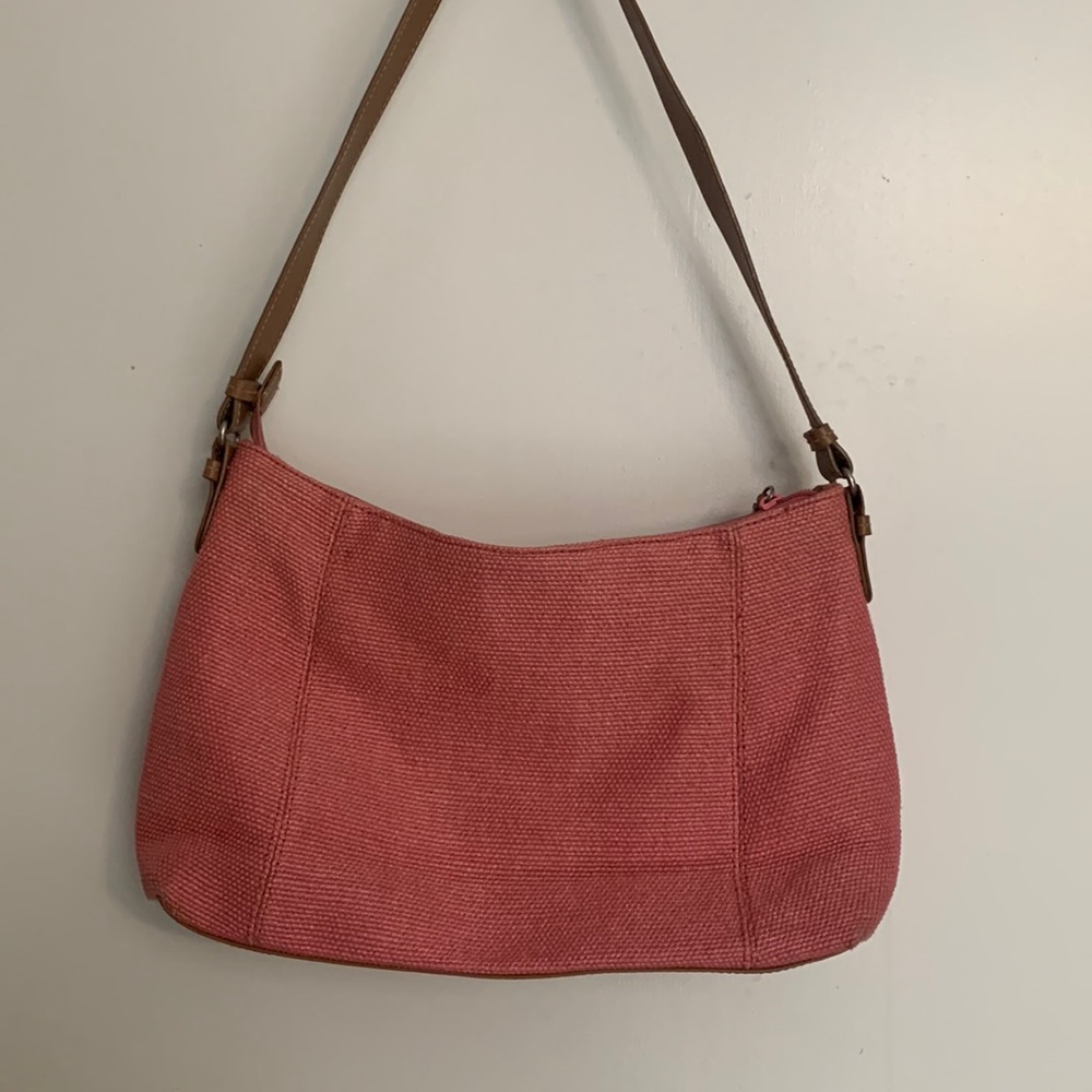 Relic Pink Woven Fabric Handbag